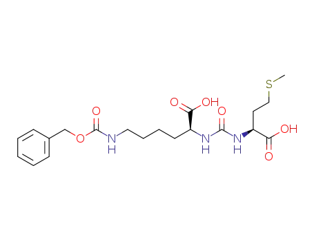 6-benzyloxycarbonylamino-2-[3-(1-carboxy-3-methylsulfanyl-propyl)-ureido]-hexanoic acid