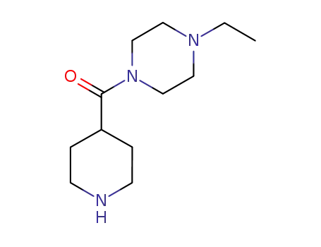 Molecular Structure of 728930-83-4 (Piperazine, 1-ethyl-4-(4-piperidinylcarbonyl)- (9CI))