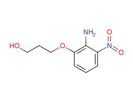Molecular Structure of 1188915-87-8 (3-(2-amino-3-nitrophenoxy)propan-1-ol)