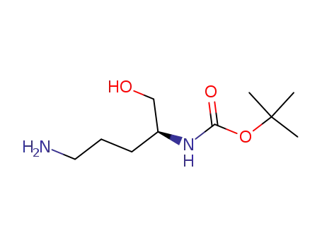 Molecular Structure of 105562-76-3 (N<sup>2</sup>-(tert-butyloxycarbonyl)-2(S),5-diaminopentanol)