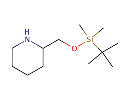 Molecular Structure of 135938-63-5 (2-({[tert-butyl(dimethyl)silyl]oxy}methyl)piperidine)