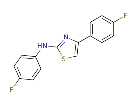 Molecular Structure of 1554-59-2 (2-Thiazolamine, N,4-bis(4-fluorophenyl)-)