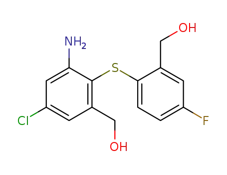 (2-(2-amino-4-chloro-6-(hydroxymethyl)phenylthio)-5-fluorophenyl)methanol