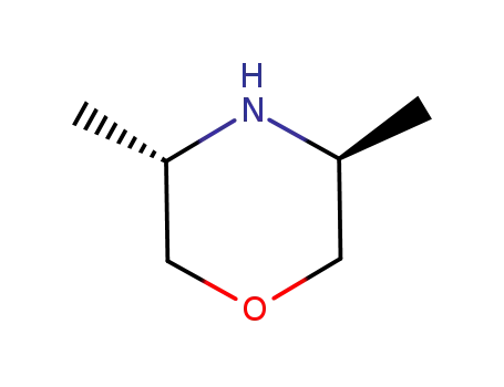 Molecular Structure of 154634-96-5 ((3S,5S)-3,5-DIMETHYLMORPHOLINE)