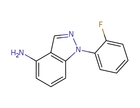 Molecular Structure of 913002-86-5 (1H-Indazol-4-amine, 1-(2-fluorophenyl)-)