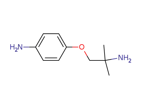 Molecular Structure of 860032-57-1 (4-(2-amino-2-methyl-propoxy)-phenylamine)