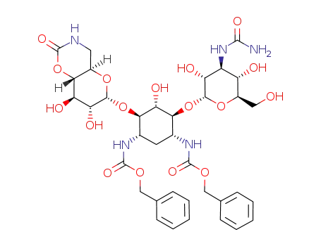 1,3-di-N-benzyloxycarbonyl-3''-N-(aminoformyl)-6',4'-N,O-carbonyl-kanamycin A