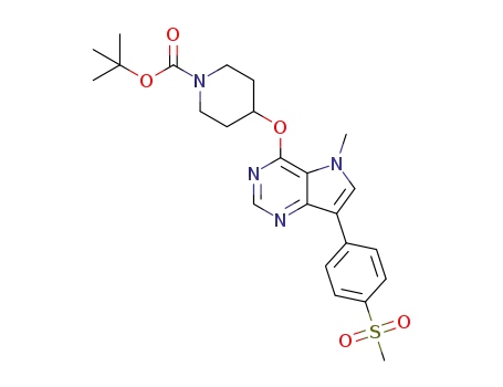 tert-butyl 4-(5-methyl-7-(4-methanesulfonylphenyl)-5H-pyrrolo[3,2-d]pyrimidin-4-yloxy)piperidin-1-carboxylate