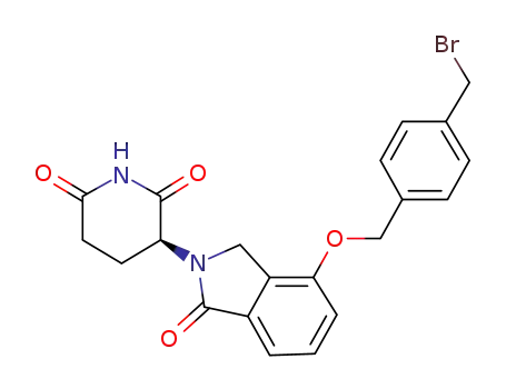 (S)-3-(4-(4-(bromomethyl)benzyloxy)-1-oxoisoindolin-2-yl)piperidine-2,6-dione