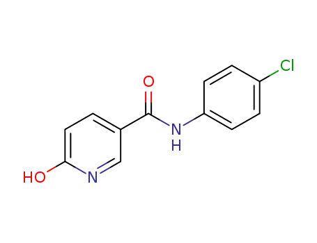 Molecular Structure of 1040065-02-8 (N-(4-chlorophenyl)-6-hydroxynicotinamide)