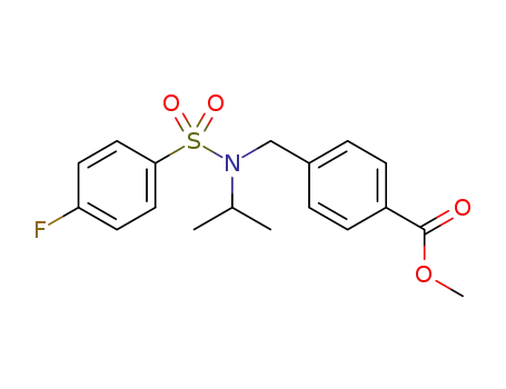 methyl 4-((4-fluoro-N-isopropylphenylsulfonamido)methyl)benzoate