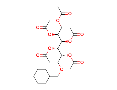 1,2,3,4,5-penta-O-acetyl-6-O-cyclohexylmethyl-D-galactitol