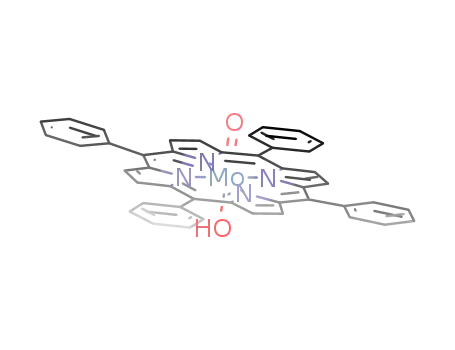 Molecular Structure of 28780-74-7 ((hydroxy)(oxo)(5,10,15,20-tetraphenylporphyrinato)molybdenum(v))