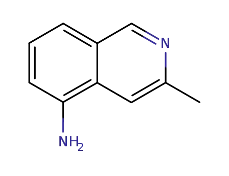 Molecular Structure of 54410-17-2 (3-METHYLISOQUINOLIN-5-AMINE)