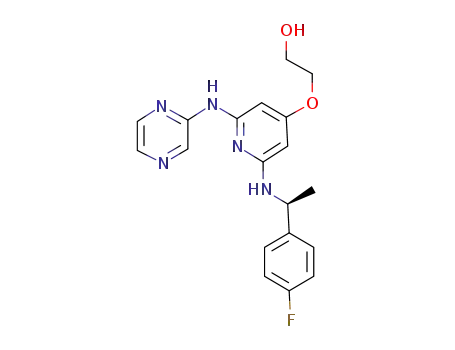 (S)-2-{2-[1-(4-fluorophenyl)ethyl]-6-(pyrazin-2-ylamino)pyridin-4-yloxy}ethanol