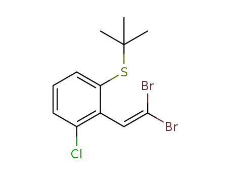 (1-tert-butylsulfanyl)-3-chloro-2-(2,2-dibromovinyl)benzene