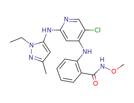 2-({5-chloro-2-[(1-ethyl-3-methyl-1H-pyrazol-5-yl)amino]-4-pyridinyl}amino)-N-(methyloxy)benzamide