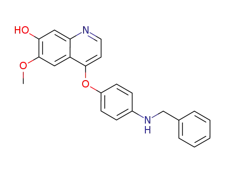 7-Quinolinol, 6-methoxy-4-[4-[(phenylmethyl)amino]phenoxy]-