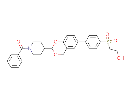 2-({4-[2-(1-benzoylpiperidin-4-yl)-4H-1,3-benzodioxin-6-yl]phenyl}sulfonyl)ethanol