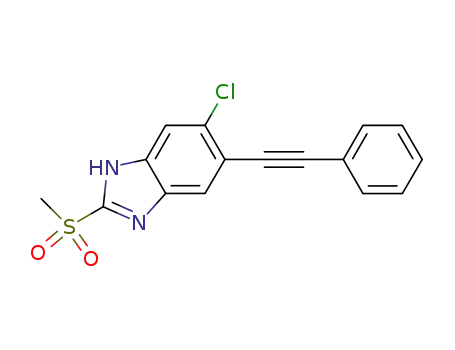 6-chloro-2-methanesulfonyl-5-phenylethynyl-1H-benzoimidazole