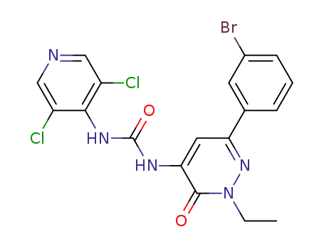 1-(6-(3-bromophenyl)-2-ethyl-3-oxo-2,3-dihydropyridazin-4-yl)-3-(3,5-dichloropyridin-4-yl)urea