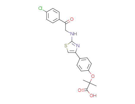 2-(4-(2-(2-(4-chlorophenyl)-2-oxoethylamino)thiazol-4-yl)phenoxy)-2-methyl propanoic acid