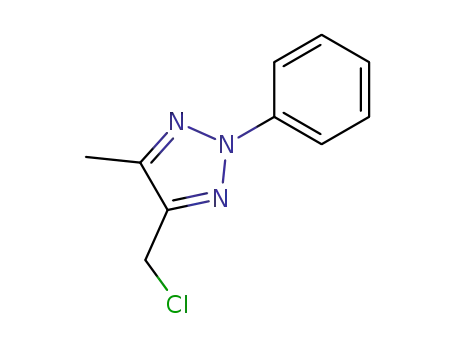 Molecular Structure of 203444-17-1 (4-chloromethyl-5-methyl-2-phenyl-2H-[1,2,3]triazole)