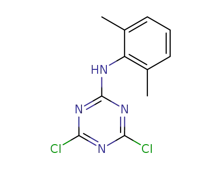 Molecular Structure of 27315-07-7 (1,3,5-Triazin-2-amine, 4,6-dichloro-N-(2,6-dimethylphenyl)-)