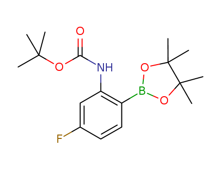 tert-butyl 5-fluoro-2-(4,4,5,5-tetramethyl-1,3,2-dioxaborolan-2-yl)phenylcarbamate
