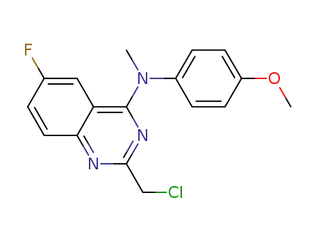 (2-chloromethyl-6-fluoro-quinazolin-4-yl)-(4-methoxy-phenyl)methylamine