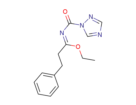 ethyl (1Z)-3-phenyl-N-(1H-1,2,4-triazol-1-ylcarbonyl)propanimidoate