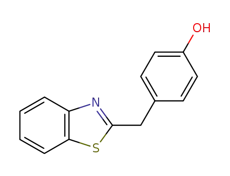 Molecular Structure of 37859-29-3 (Phenol, 4-(2-benzothiazolylmethyl)-)