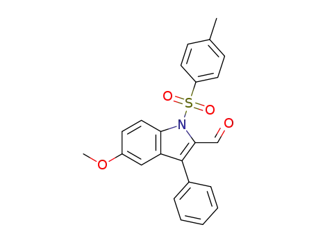 5-methoxy-3-phenyl-1-tosyl-1H-indole-2-carbaldehyde