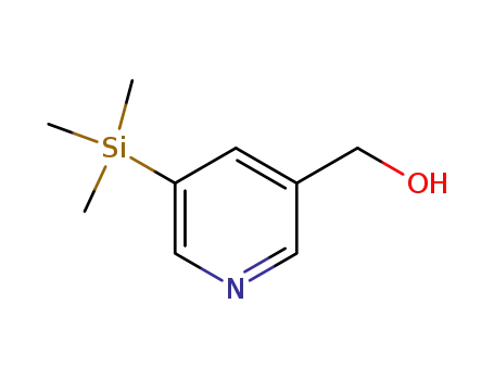 Molecular Structure of 144056-14-4 (3-Pyridinemethanol,5-(trimethylsilyl)-(9CI))