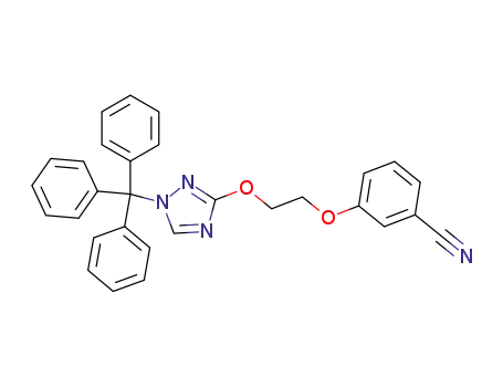 3-[(2-{[1-(triphenylmethyl)-1H-1,2,4-triazol-3-yl]oxy}ethyl)-oxy]benzonitrile