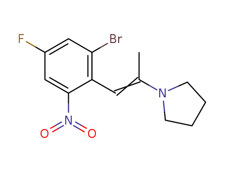 1-[2-(2-bromo-4-fluoro-6-nitro-phenyl)-1-methyl-vinyl]-pyrrolidine
