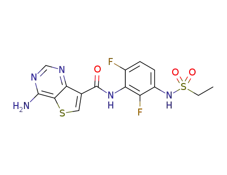 4-aminothieno[3,2-d]pyrimidine-7-carboxylic acid (3-ethanesulfonylamino-2,6-difluorophenyl)amide
