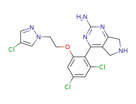 4-{2,4-dichloro-6-[2-(4-chloropyrazol-1-yl)-ethoxy]-phenyl}-6,7-dihydro-5H-pyrrolo[3,4-d]pyrimidin-2-ylamine