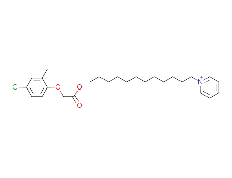 Molecular Structure of 1082249-12-4 (1-dodecylpyridinium (4-chloro-2-methylphenoxy)acetate)