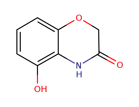 Molecular Structure of 177210-33-2 (5-Hydroxy-2H-1,4-benzoxazin-3(4H)-one)