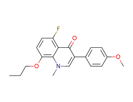 5-fluoro-3-(4-methoxyphenyl)-1-methyl-8-propoxy-1H-quinolin-4-one