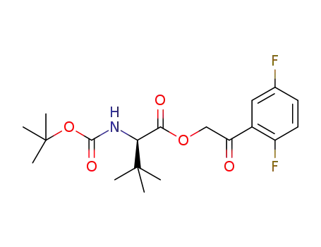 D-Valine, N-[(1,1-dimethylethoxy)carbonyl]-3-methyl-,
2-(2,5-difluorophenyl)-2-oxoethyl ester