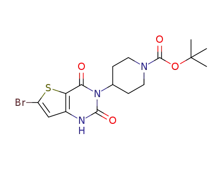 tert-butyl 4-(6-bromo-2,4-dioxo-1,4-dihydrothieno[3,2-d]pyrimidin-3(2H)-yl)piperidine-1-carboxylate