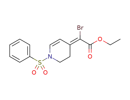 (1-benzenesulfonyl-2,3-dihydro-1H-pyridin-4-ylidene)bromoacetic acid ethyl ester