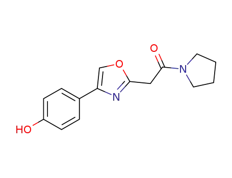 Pyrrolidine, 1-[[4-(4-hydroxyphenyl)-2-oxazolyl]acetyl]-