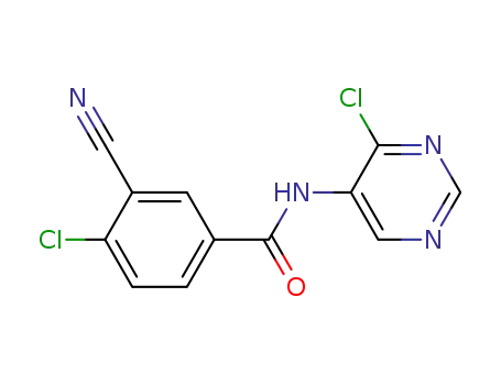 Benzamide, 4-chloro-N-(4-chloro-5-pyrimidinyl)-3-cyano-