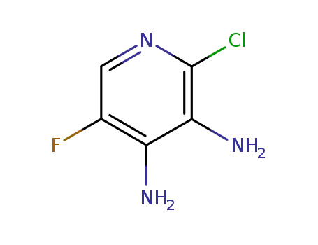 Molecular Structure of 405230-93-5 (2-Chloro-5-fluoro-3,4-pyridinediamine)