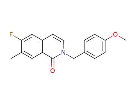 1(2H)-Isoquinolinone, 6-fluoro-2-[(4-methoxyphenyl)methyl]-7-methyl-