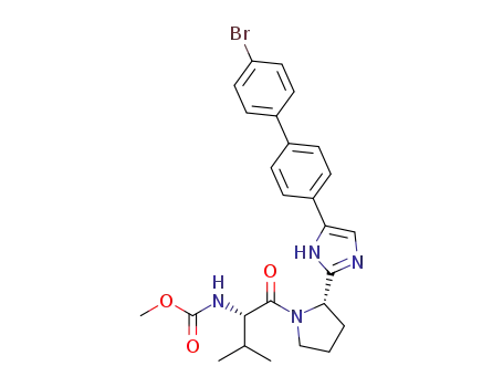 methyl [(2S)-1-{(2S)-2-[5-(4'-bromobiphenyl-4-yl)-1H-imidazol-2-yl]pyrrolidin-1-yl}-3-methyl-1-oxobutan-2-yl]carbamate