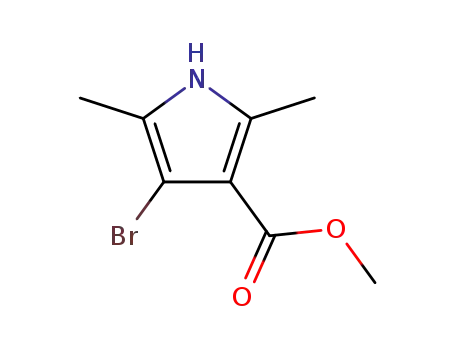 Molecular Structure of 120935-94-6 (METHYL 4-BROMO-2,5-DIMETHYL-1H-PYRROLE-3-CARBOXYLATE)